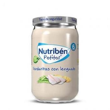 Nutribén Potito Merienda de Frutas Manzana, Naranja y Plátano con Galleta, 190g