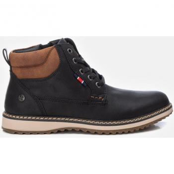Botín de hombre XTI 143216 negro con cordones y cremallera