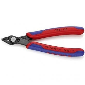 Knipex 78 61 125 Electronic - Alicate Super Knips con fundas en dos componentes, 125 mm, bruñido