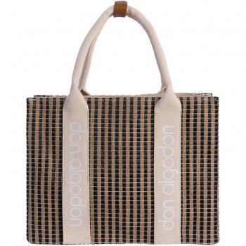 Bolso de mano Liza negro con cremallera - Elegante bolso mediano para mujer con cierre de cremallera