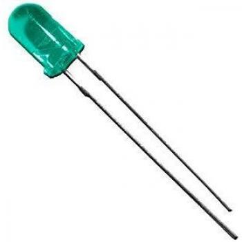 Molgar 02014 Diodo Led Azul Alta Luminosidad 4.8V, 5 mm, Azul