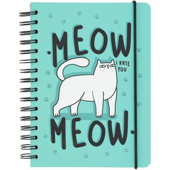 Cuaderno A5 Meow Meow - Cuaderno punteado | Bullet Journal - Cuaderno de notas - Bloc de notas A5 - Material escolar y papelería