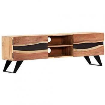 Solid Acacia Wood TV Cabinet 140x30x45 cm