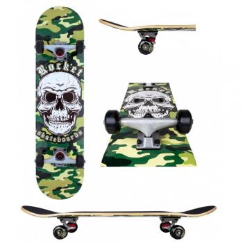 Skateboard Rocket Combat Skull Camo 7.75’’