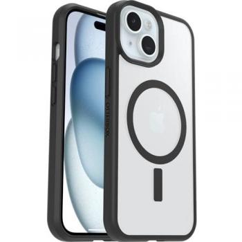Funda OtterBox React MagSafe para iPhone 16e/15/14/13 - Transparente y Negra