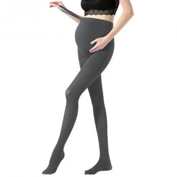 Vellette Medías y calcetines Opacas de Maternidad del invierno Leggings Ajustable Pantimedias embarazadas