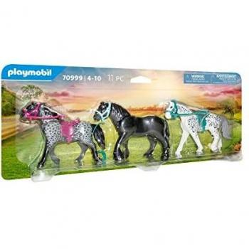 Playmobil 70999 3 caballos: Frisón, Knabstrupper y Andaluz