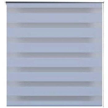 vidaXL Estor con Líneas Cebra Blanco 140x175 cm Cortina Protector Sol Ventana