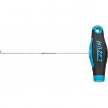 Gancho extractor universal HAZET 1965-22A con empuñadura en T, dimensiones de 180.5 mm, color azul