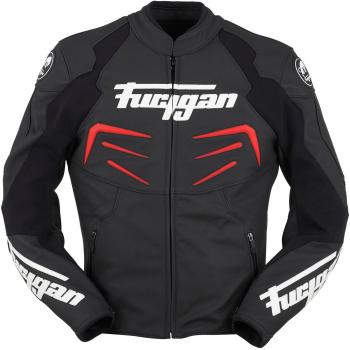 6148-102 3XL Furygan Power Leather Motorcycle Jacket 3XL Black Red