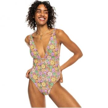 Bañador de mujer Roxy All About Sol One Piece verde naranja lila tamaño L