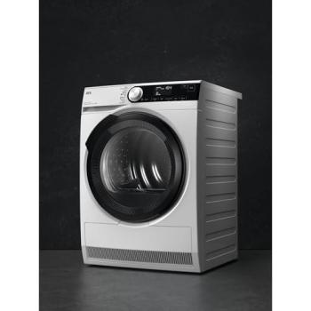 Secadora AEG Serie 8000 AbsoluteCare 9 kg B, Independiente, Carga Frontal, Blanco