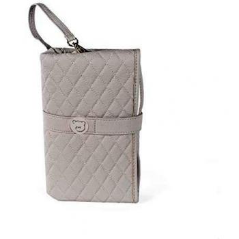 Pasito a Pasito. Cambiador para Bebé Portátil María. Formato plegable, cómodo, ideal para cambiar a tu bebé donde sea. Eco-leather tipo vacuno Color Gris. Medidas 48 X 71 X 1 cm.