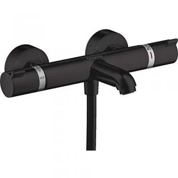 Mezclador Termostático para Bañera y Ducha Hansgrohe Ecostat Comfort Instalación Expuesta Negro Mate 13114670