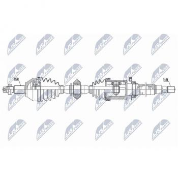 Árbol de transmisión NTY NPW-AR-014 con características avanzadas