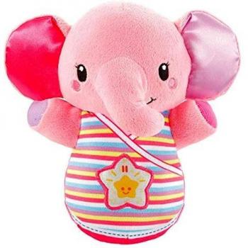 VTech-Trompito, Elefante de Peluche para bebé, Musical, luz de Noche, con más de 45 Voces, Canciones y melodías, Color Rosa,
