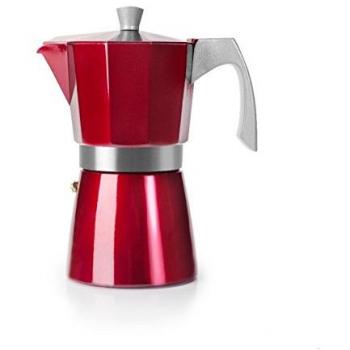 Cafetera Express Italiana - Aluminio fundido con asa de baquelita, filtro de acero inoxidable - 3 Tazas