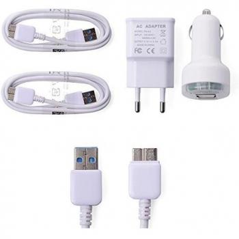 XCSOURCE® Cargador de Coche + Cargador de Pared + 2 pcs Micro USB Sync Cable para Samsung Galaxy S5 G900 Note3 BC304