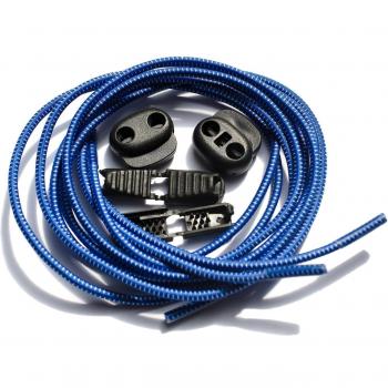 Cordones inteligentes con sistema de bloqueo, para no tropezar más con ellos, variedad de 12 colores para elegir Azul azul Taille unique