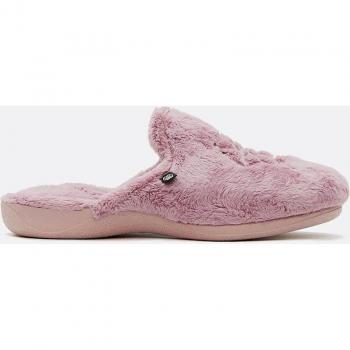 Zapatillas de casa de mujer de pelo en color lila