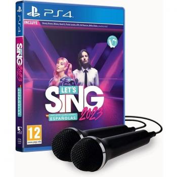 Let's Sing 2023 con Canciones Españolas + 2 Micrófonos - PS4
