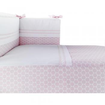 Belino Gala - Edredón y protector de 70 x 140 cm, color rosa