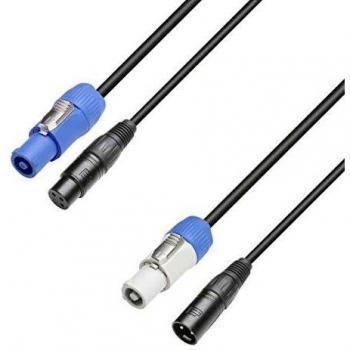 Cable de Alimentación y DMX 3-Pin de 3m Adam Hall