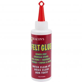 Pegamento de fieltro, botella media 115 ml, transparente