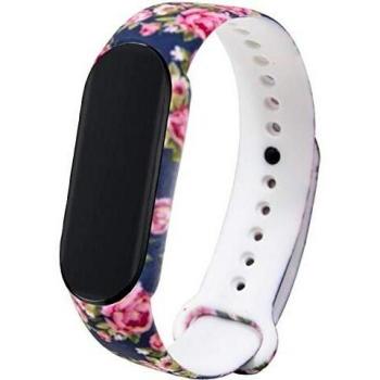 PINKMOVIL Correa Compatible con Xiaomi Mi Band 5 Estampado Flores