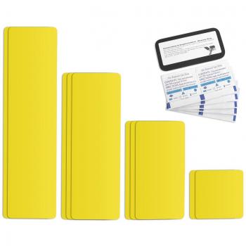 Tape Selbstklebendes planificar Reparación tiras Juego Easy Patch Comfort 100 mm de ancho – 10teile – Zinkgelb RAL 1018