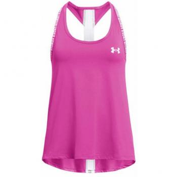 Camiseta sin mangas para niña Knockout de Under Armour, color rosa, talla 14-16 años