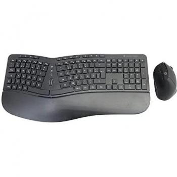 Teclado y mouse combo wireless ergonomico Conceptronic Orazio02 Alemán