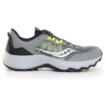 Saucony Zapatillas De Trail Running Aura TR gris ceniza limón - Talla 41