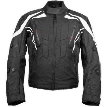 Roleff Racewear RO 371 Kodra Regensburg Chaqueta, Negro/Blanco/Gris, XXXL