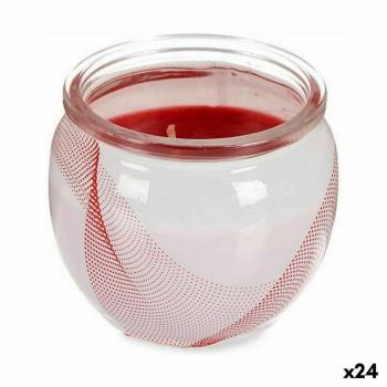 Vela Perfumada Geranio Ibergarden 7,5 x 6,5 x 7,5 cm (24 Unidades)