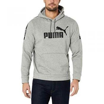 Puma Amplified Hoody FL Sudadera, Hombre, Medium Gray Heather, M