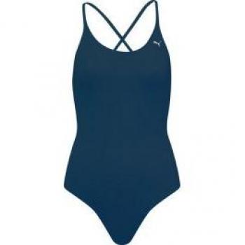 Bañador Puma Mujer V-Cruzado Duradero de Nylon Reciclado - Marino - Talla XL