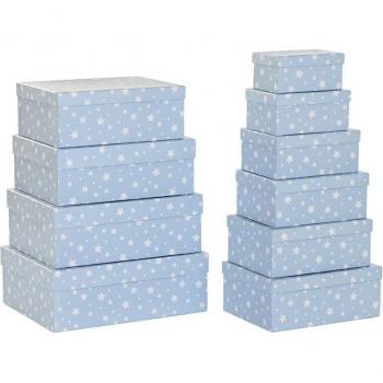 Set de Cajas Organizadoras Apilables Infantil con Estrellas
