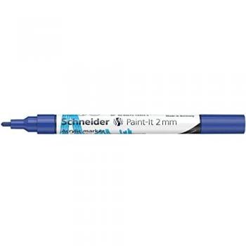 Marcador Acrílico Schneider Paint-It 310 Azul 2 mm