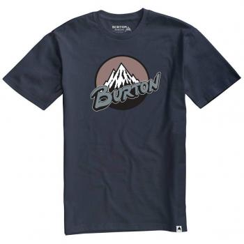 Burton Retro Mountain Shortsleeve Camiseta, Hombre, Azul