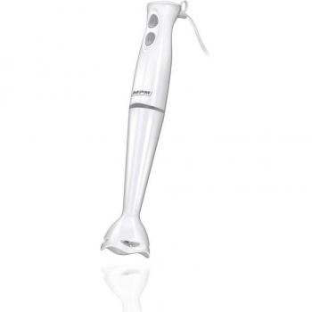 MPM MBL-18 Batidora de Mano Desmontable con Cuchillas de Acero Inoxidable, 2 Velocidades, Anilla para Colgar, 200W, Blanca