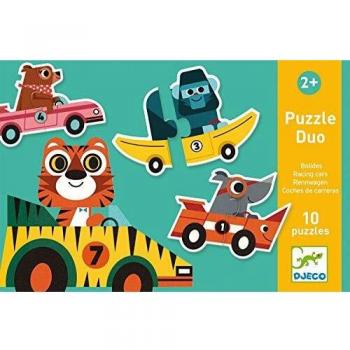 Djeco- Educativos Puzzle Duo Bólidos