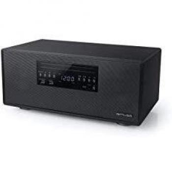 Muse M-692 BTC Bluetooth Micro Hi-Fi System with CD Player, FM Radio, USB Port - 60W Wood Finish