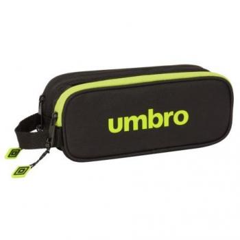 Estuche portatodo doble con asa y diseño Umbro Lima de 21x8x6 cm