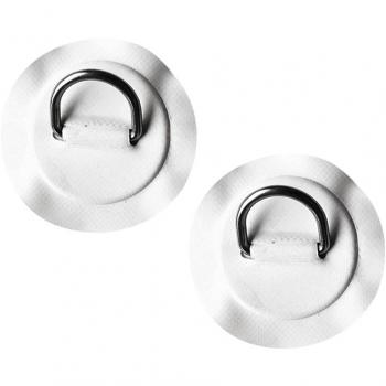Sharplace Almohadilla / Parche con Anillo en Forma D de 316 Acero Inoxidable para Barco - 2 piezas