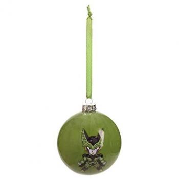 Bola de Navidad Cell Chibi Dragon Ball Z - Adorno navideño, diseño de Cell de Dragon Ball Z, tamaño pequeño, material plástico, colores vibrantes