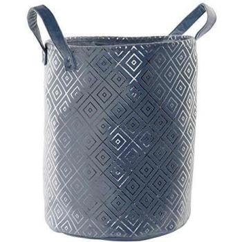Dekodonia S3007362 Cesto para la Ropa, Mason Poliéster, 38 x 38 x 48 cm