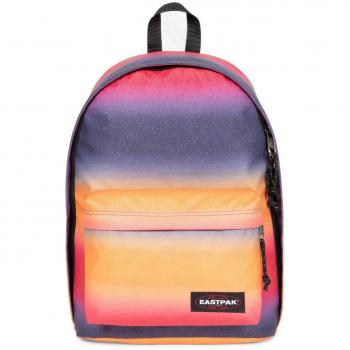 Mochila Eastpak Out Of Office Spark Multigrade 27L naranja lila rosa brillante