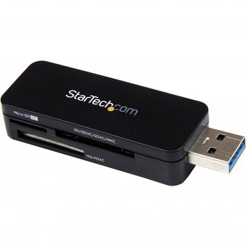 StarTech.com USB 3.0 Multimedia Memory Card Reader - Portable SDHC MicroSD External Flash Card Reader