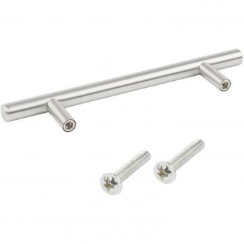 TRIXES Paquete de 20 Manijas en Forma de T en Acero Inoxidable para Cajones Puertas de Gabinete o Cocina - 150 mm de ancho; Centros 96mm - Tiradores Cocina